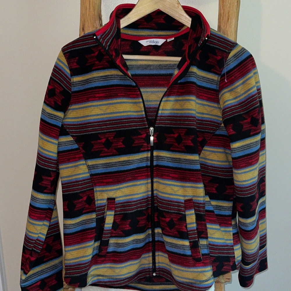 Tribal Fleece Zip Up Jacket